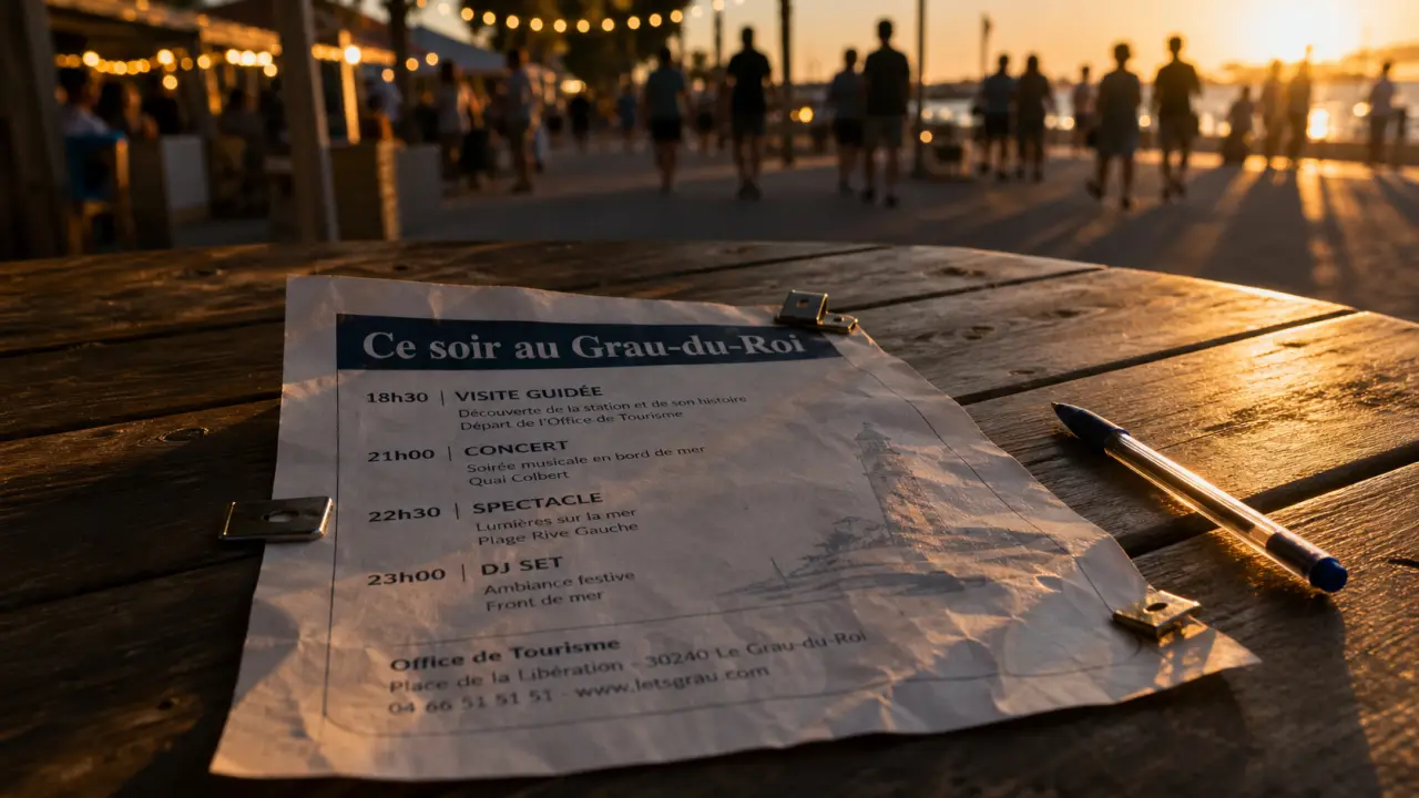 Animation grau-du-roi ce soir : horaires et lieu