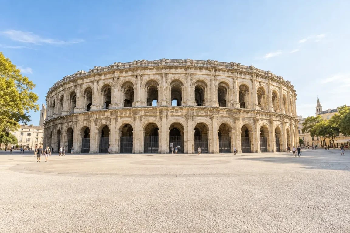 Arènes de Nîmes à proximité d’un camping près des Arènes de Nîmes