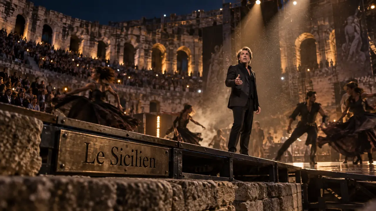 Le sicilien aux arènes de Nîmes, Roberto Alagna sur scène