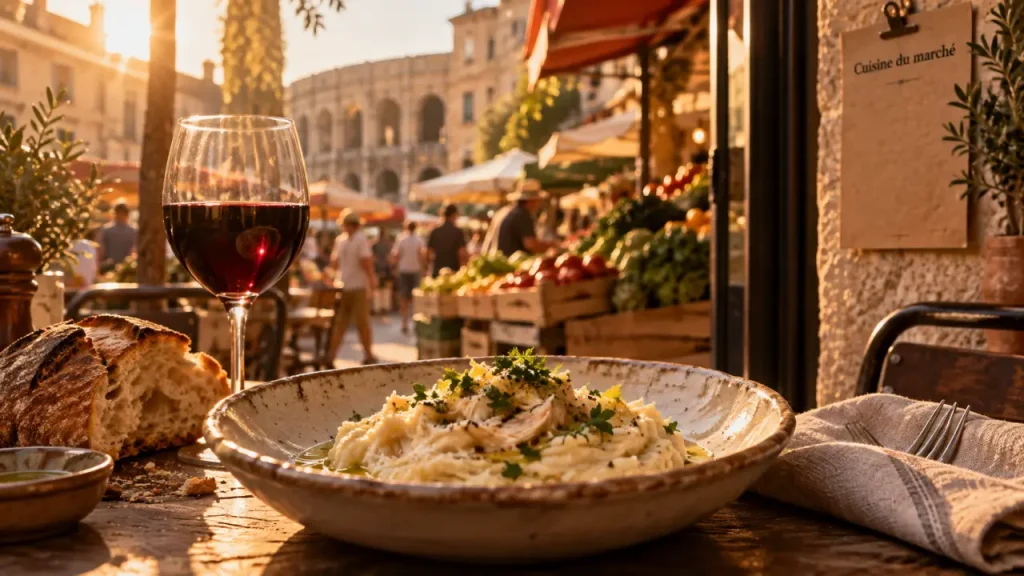 Meilleurs restaurants à Nîmes : brandade de morue, cuisine du marché
