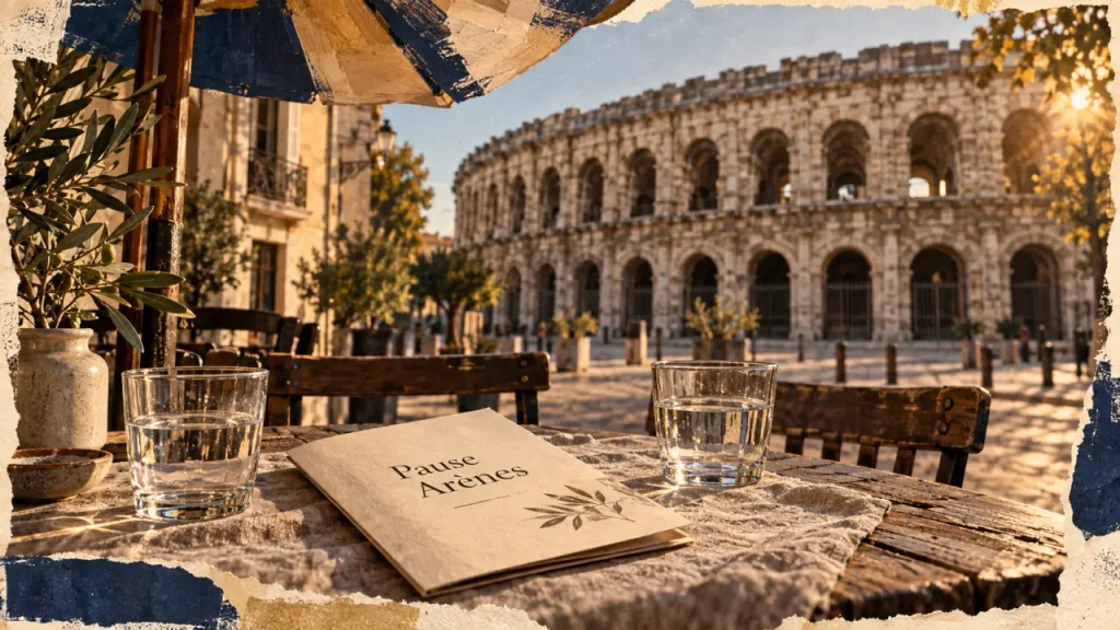 Où manger à Nîmes près des Arènes : terrasse face au monument ou cuisine du Levant ?