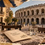 Ou manger à Nîmes près des arènes : terrasse face aux Arènes, “Pause Arènes”