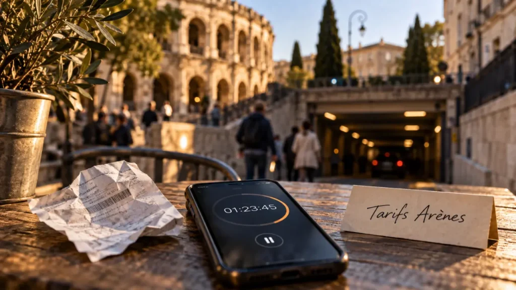 Parking des Arènes de Nîmes : tarifs, réservation et choix selon la durée
