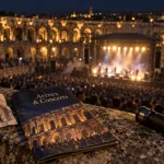 Spectacle arènes de nîmes : concert dans l’arène illuminée
