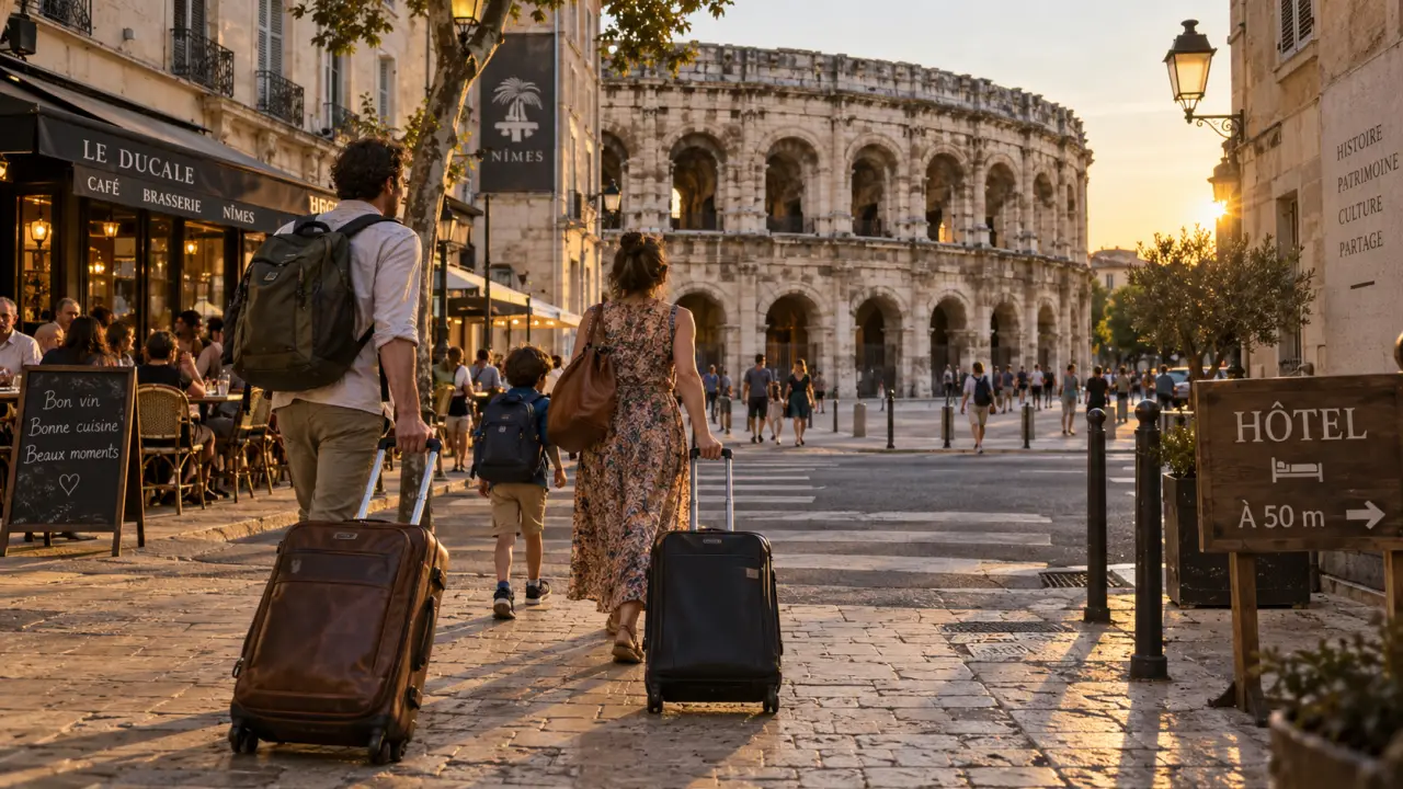 Hôtels proches de arènes de nîmes, arrivée à pied : 50 m