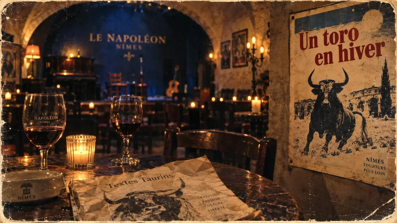 Un toro en hiver : des lectures taurines mensuelles au Napoléon à Nîmes